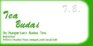 tea budai business card